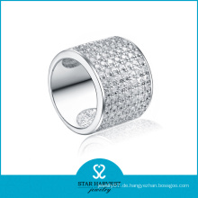 Personalisierte Silber Schmuck Jacke Gehäuse Ring für Mann (SH-R0047)